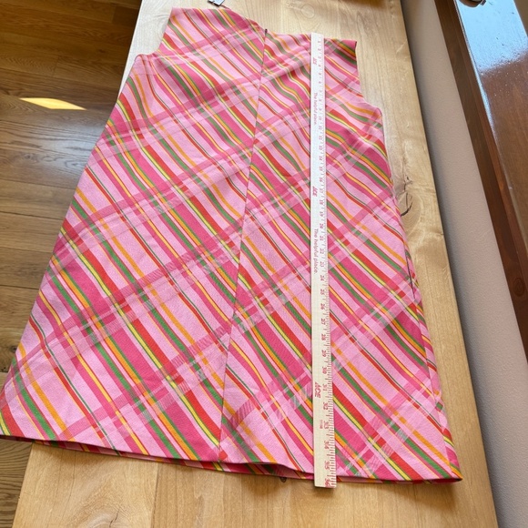 FRANCES VALENTINE LILLY SHIFT DRESS CANDY RIBBON PLAID NWT LG ELEGANT RETRO 60’s - Picture 10 of 12